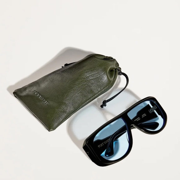 PORT TANGER Black Aviator Gambia Sunglasses - Picture 3 of 4